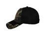 AES The Buck Stops Here Hunting Deer Black Back Camouflage Embroidered Cap Hat view 4