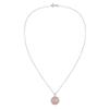AeraVida Flower of Life Rose Gold Over Silver .925 Sterling Silver Pendant Necklace | Flower of Life Pendant Sterling Silver | Linked Chain Necklaces for Women view 4