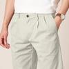 Amazon Essentials Men's Classic-Fit Wrinkle-Resistant Pleated Chino Pant (Available in Big & Tall), Stone, 32W x 30L view 4