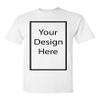 Add Your Own and Text Design Custom Personalized Adult T-Shirt Tee (XXX Large, White) view 1