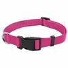 WESTMINSTER PET PRODUCTS Adjustable Nylon Dog Collar with Quad Lock Buckle, Pink, 1" x 18-26" view 1