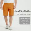 Lesmart Men's Golf Shorts Stretch Quick Dry Relaxed Fit Tech Performance Bermuda Shorts Orange 42 view 2