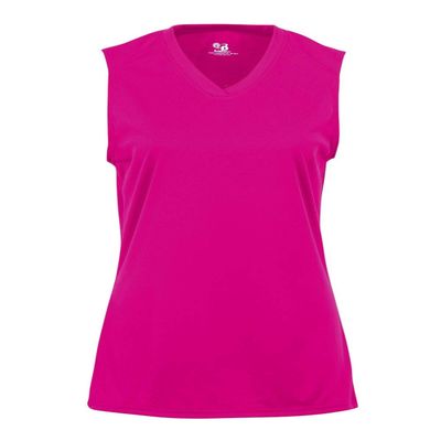 Badger Sport Hot Pink Girls XS Girls Sleeveless Wicking