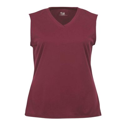 Badger Sport Cardinal Girls Large Girls Sleeveless Wicking