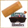 Woodies Polarized Walnut Wood Sunglasses with Free Bamboo Sunglasses Case for Men and Women | 100% UVA/UVB Protection view 3