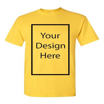 Add Your Own and Text Design Custom Personalized Adult T-Shirt Tee (Medium, Daisy)