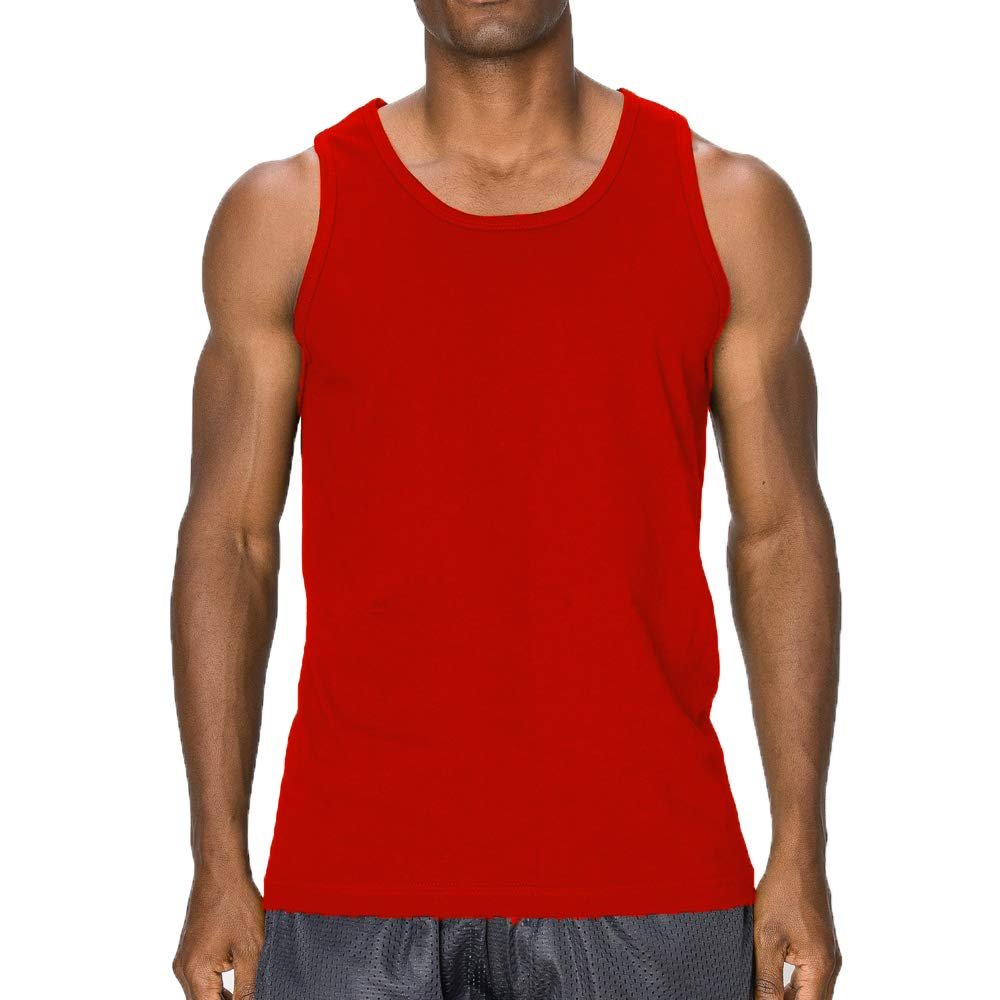 Mens Tank Top, Large, Red