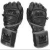 Elite Leather Gym Gloves with Built in 2" Wide Wrist Wraps Grip & Design for Weightlifting Power Lifting Bodybuilding & Strength Training Workout Exercises (Black, X-Small) view 3