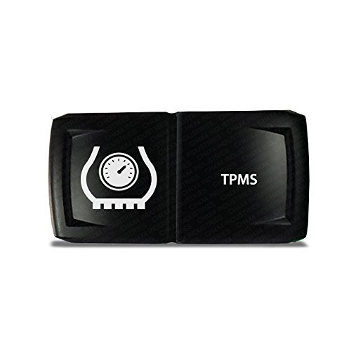 CH4X4 Rocker Switch V2 TPMS Symbol 3 - Horizontal - Blue Led