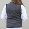 Charles River Apparel Womens Pacific Heathered Vest, Lightweight Sweater Fleece with Zippered Pockets, Charcoal Heather, X-Small view 4