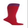 COUVER 4 Stripes Youth Football Soccer Sport Red Knee High Socks(1 Pair), Blue, Large view 1