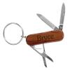 Dimension 9 Personalized Laser Engraved Key Ring Pocket Tool with 3 Functions, Bryce, Rosewood view 1