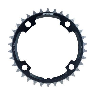 FSA Unisex's Super ABS 2x11 Road Chainring, Black, 110  39T