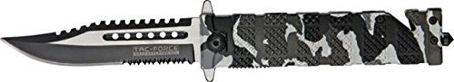 TAC Force 5in. Blk Rescue Folder Knife TF710DW