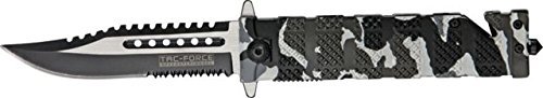 TAC Force 5in. Blk Rescue Folder Knife TF710DW
