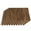 Forest Floor 3/8 Inch Thick Printed Foam Tiles, Premium Wood Grain Interlocking Foam Floor Mats, Anti-Fatigue Flooring  Stylish Flooring Solution, Walnut, 48 Sq Ft view 1