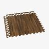 Forest Floor 3/8 Inch Thick Printed Foam Tiles, Premium Wood Grain Interlocking Foam Floor Mats, Anti-Fatigue Flooring  Stylish Flooring Solution, Walnut, 48 Sq Ft view 4