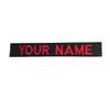 Custom Uniform Embroidered Military Name Tape, Army Airforce Police, Sew-on or with Fastener (Black, with Fastener) view 3