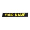 Custom Uniform Embroidered Military Name Tape, Army Airforce Police, Sew-on or with Fastener (Black, with Fastener) view 4