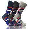 COUVER Mens Funny Novelty Crew Socks Casual Patterned 3 Pair Bundle Star Spangled view 1