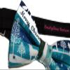 Christmas Bowties-newborn to Adults (Large-12 Year Olds or Older, Winter Wonderland) view 2