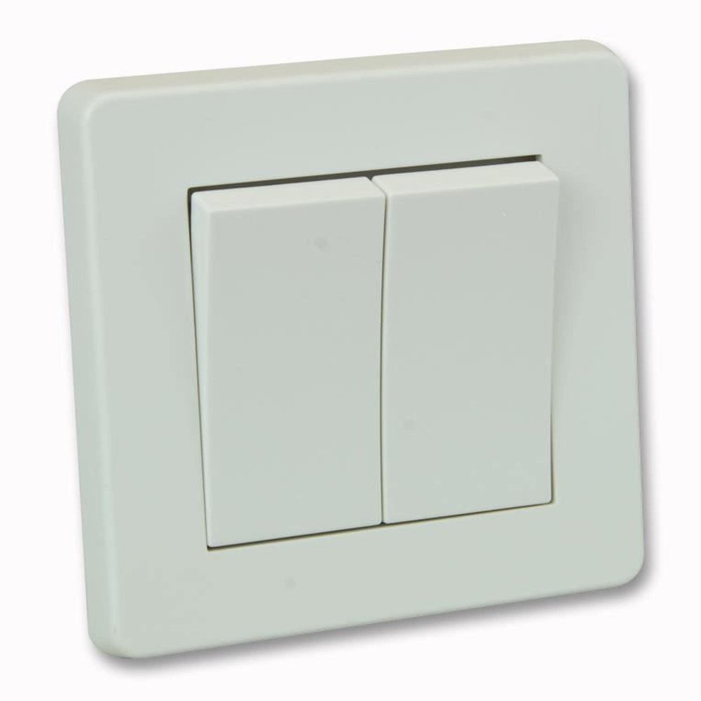 Crabtree 2 Gang 10AX 2-Way Switch Wide Rocker