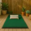 Open Road Goods Handmade Solid Color Yoga Blanket - Thick Mexican Blanket or Throw - Made for Yoga! (Green Blanket) view 3