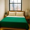 Open Road Goods Handmade Solid Color Yoga Blanket - Thick Mexican Blanket or Throw - Made for Yoga! (Green Blanket) view 4