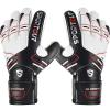 Sportout Youth&Adult Goalie Goalkeeper Gloves,Strong Grip for The Toughest Saves, with Finger Spines to Give Splendid Protection to Prevent Injuries,3 Colors (Black, 8) view 1