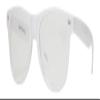 Gravity Shades Horn-Rimmed Clear Sunglasses, White view 1