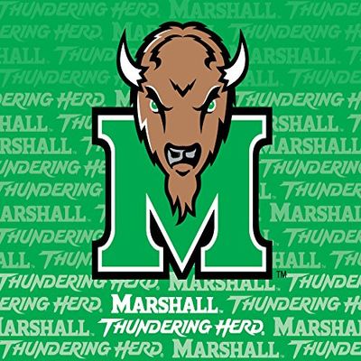 Marshall Thundering Herd 5x6 Inch Rectangle Word Magnet Single Officially Licensed Collegiate Product