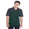 Ash City Men's Balance Colorblock Performance Piqu? Polo - Forest/Carbon - L view 1
