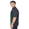 Ash City Men's Balance Colorblock Performance Piqu? Polo - Forest/Carbon - L view 2