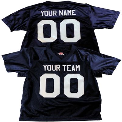 Custom Football Jersey for Men You Design Online in Adult X-Large in Navy
