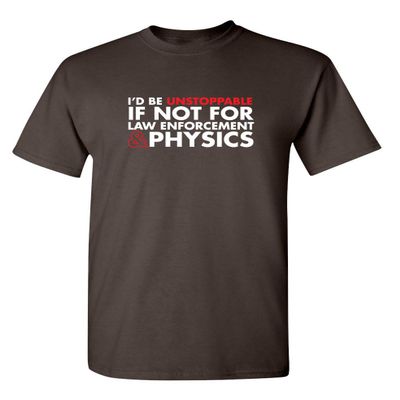 Law Enforcement Graphic Tee for Proud Officers | Mens Funny T-Shirts with Patriotic Humor | Cool Graphic Tees for Men Supporting Novelty Sarcastic Funny T Shirts for Men S Brown