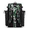 Boombah Superpack Bat Pack - Backpack Version (no wheels) - Holds 4 Bats - Camo Black/Dark Green - For Baseball or Softball view 2