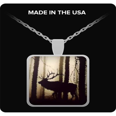 elk neckless-White