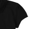 The Children's Place girls Short Sleeve Ruffle Pique polo shirts, Black, XX-Large US view 2
