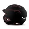 Boombah DEFCON Batting Helmet Sleek Profile Black/Maroon - Size Senior 7" - 7 3/4" view 3