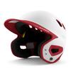 Boombah DEFCON Batting Helmet White/Red - Size Senior 7" - 7 3/4" view 1