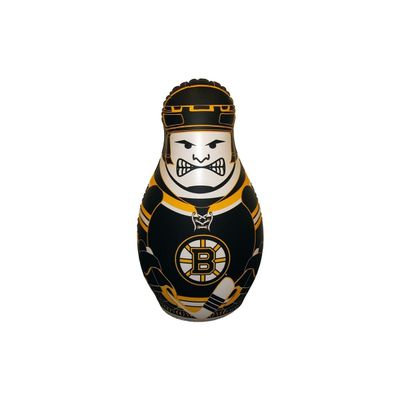 Fremont Die NHL Boston Bruins Bop Bag Inflatable Checking Buddy Punching Bag, Mini: 12" Tall, Team Colors