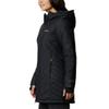 Columbia Women's Heavenly Long Hooded Jacket, Black, 2X view 3