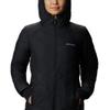 Columbia Women's Heavenly Long Hooded Jacket, Black, 2X view 4