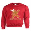 ALLNTRENDS Adult Sweatshirt Bite Me Gingerbread Ugly Christmas Funny Top (S, Red) view 1