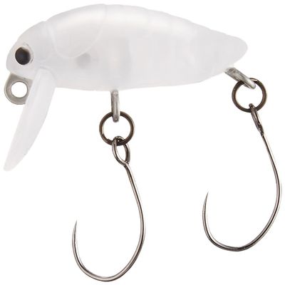 TackleHouse, Crankbait, Elfin Micro Shikader, S, 0.9 inches (24 mm), 0.06 oz (1.7 g), Matte Clear #2