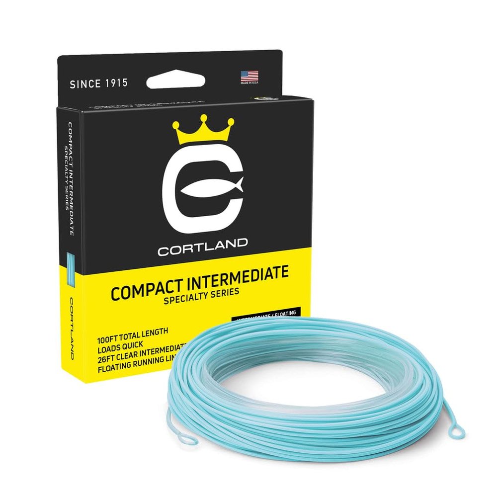 Cortland Compact Intermediate Fly Line, Clear/Light Blue 100ft, 11/12 WT - 425 GR