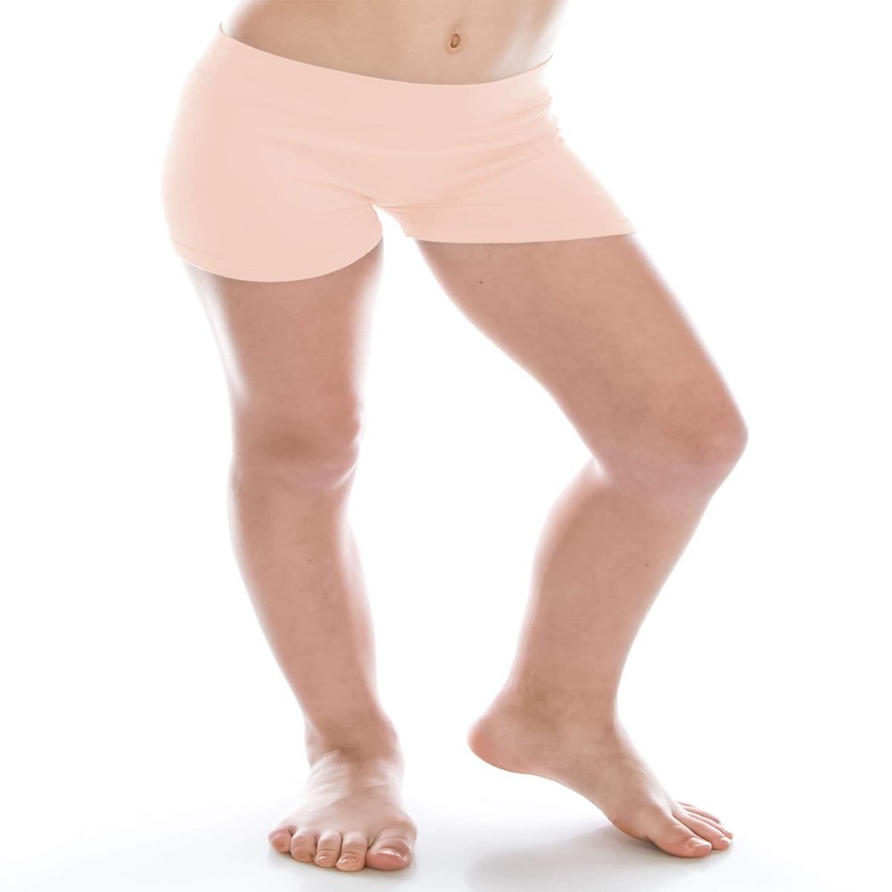 Kurve Girls Seamless Basic Boyshorts Underwear, UV Protective Fabric UPF 50+, Dusty Pink, Girl 8/16