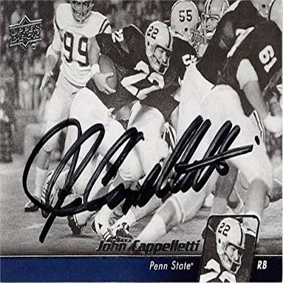 Sports Memorabilia Autograph Warehouse 104550 John Cappelletti Autographed Football Card Penn State Nittany Lions 2011 Upper Deck No. 26 College Football