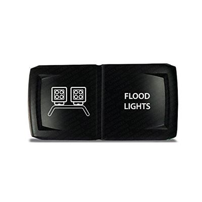 CH4X4 Rocker Switch V2 Flood Lights Symbol 4 - Horizontal - Red Led
