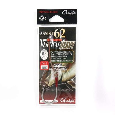 Gamakatsu 45339 Assist Hook 62 Vertical Heavy No. 6/0, 1 Piece